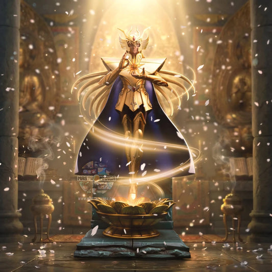 Virgo Shaka Saint Seiya Iron Studios - Statua da collezione ufficiale del Cavaliere d'Oro della Vergine con Armatura della Vergine
