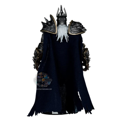 Action figure del Lich King Arthas Menethil da World of Warcraft, linea Elite Edition di McFarlane Toys, con armatura dettagliata e spada Frostmourne