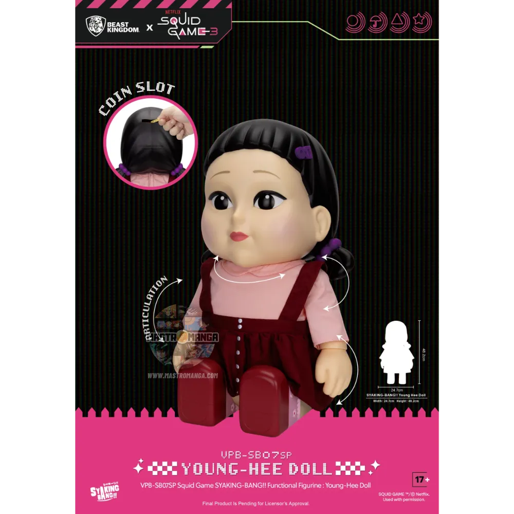 Syaking Bang Young Hee Doll Squid Game Netflix S3 Functional Figure